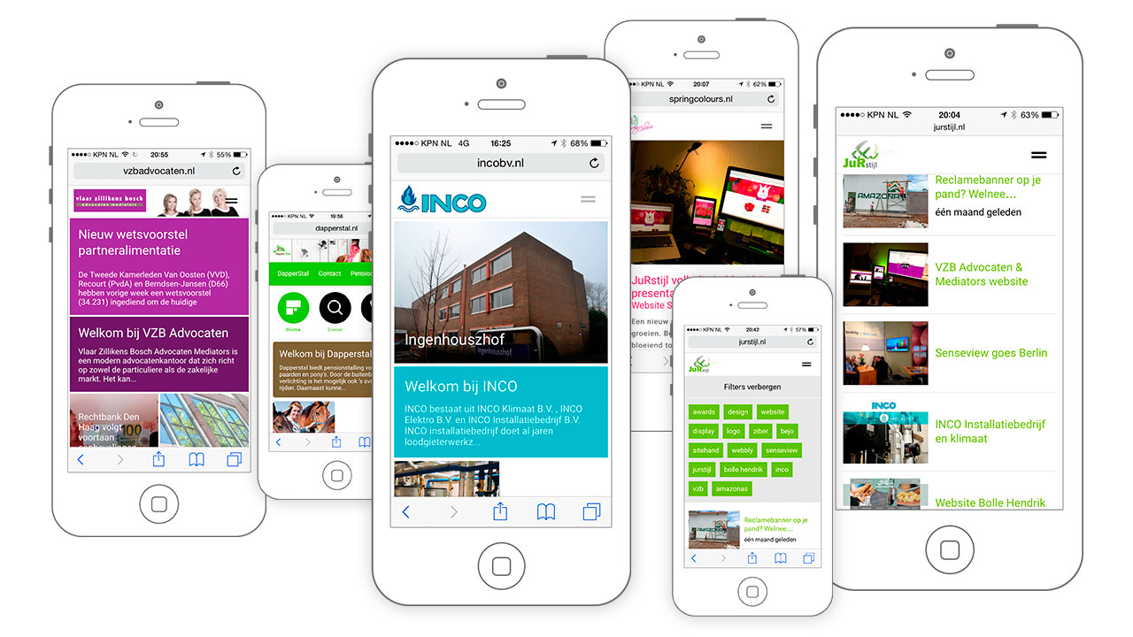 Websites van JuRstijl in 1x mobiel