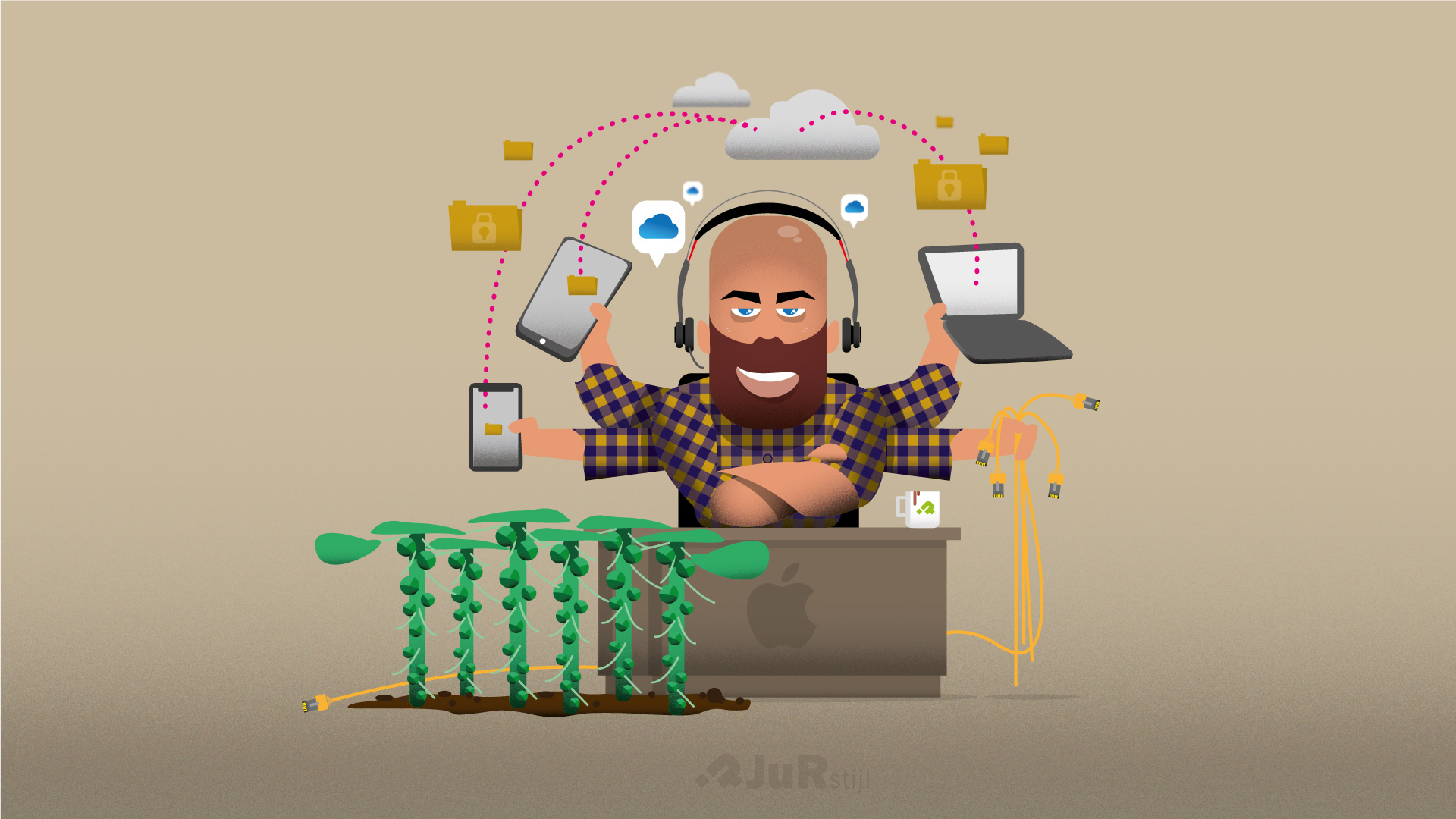 Helemaal in de wolken…